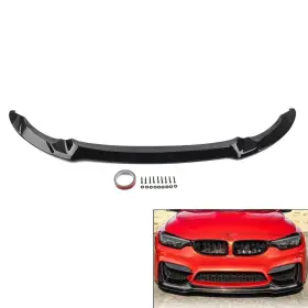 Lbox 550722289851 Cs Style Front Lip Splitter Black For Bmw F80 M3 F82 F83 M4 2015-2020 Us Stock