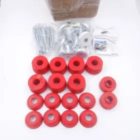 Kf04060rd Ldminda Body Mount Bushing Kit Polyurethane Red Fits 2008-2016 Ford F250 Sd See Desc