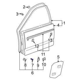 6786922010 Lexus Oe For Gs430 2001-2005 Front Door Seal Clip
