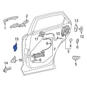 6875006010 Lexus Oe For Nx250 2022-2025 Rear Right Upper Door Hinge