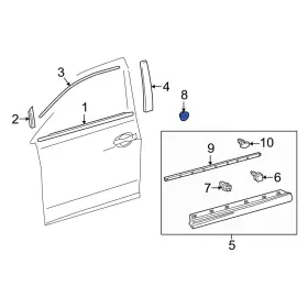 90178a0061 Lexus Oe For Tx350 2024-2025 Door Molding Nut