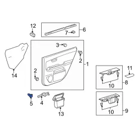 9018906227 Lexus Oe For Gx550 2024 Front Door Interior Trim Panel Retainer