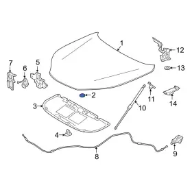 9033316003 Lexus Oe For Ux250h 2019-2024 Front Door Plug