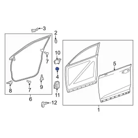 9054109137 Lexus Oe For Nx300 2018-2021 Front Door Stop