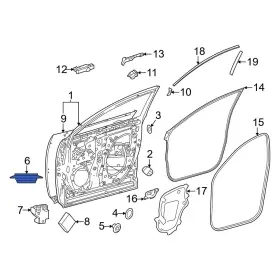 9095001a48 Lexus Oe For Rx350h 2023-2025 Front Door Plug