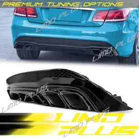 Di228 Limo Plus For 14-17 Mercedes W207 C207 E-class Coupe Amg Rear Diffuser With Exhaust Tips