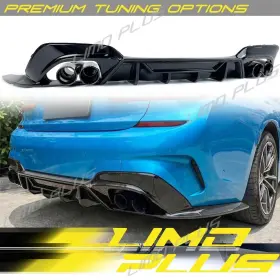 M340i Limo Plus Di243 Gloss Black Rear Diffuser With Tips For Bmw G20 Xdrive 2020-2022 Not 330i