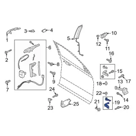 Fl3z1622811b Lincoln Oe For Navigator 2018-2024 Front Left Lower Door Hinge