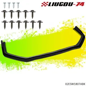 Big59169 Liugou74 Fit For 15-20 Subaru Wrx Sti Sedan Cs-style Front Bumper Lip Spoiler Kit Black U