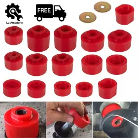 Qp-1075 Ll-auto Red Polyurethane Bushings 6-116 Body Mount Kit Fit For Ford Explorer