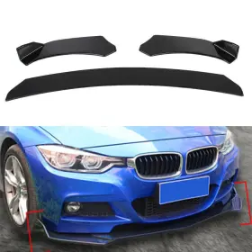 Lookppppt 120001563530 Car Glossy Black Front Bumper Lip Chin Spoiler Splitter Body Kit Universal