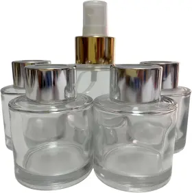 Ksp-5 Lsxhxlxy 5 Pcs Reed Diffuser Bottle Diffusers For Home Base White