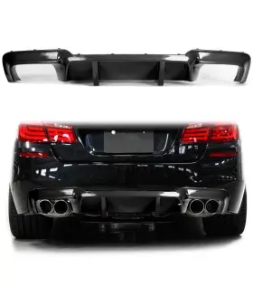 M Direct Premium 569801401357 11-16 Bmw F10 5 Series 535i 528i Sport Real Carbon Rear Bumper Diffuser