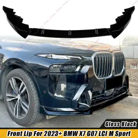 Mag011944-gb Mag For Bmw X7 G07 Lci M-sport 2023-26 R Style Gloss Black Front Bumper Lip Splitter