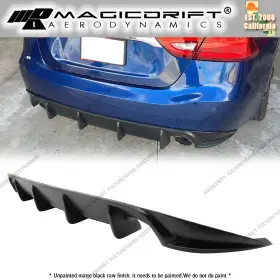 Bld-nm16s-pu Magicdrift For 16-18 Nissan Maxima Rear Bumper Lip Diffuser Valance Kit Unpainted Pu