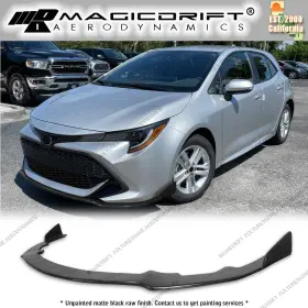 Blf-tcla195t3p-pu Magicdrift For 19-22 Toyota Corolla Hatchback Ts Style 3pcs Front Bumper Lip Spoiler Pu