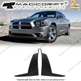 Blfw-dc11ra-pu Magicdrift For 11-14 Dodge Charger Ra Style Front Bumper Lip Side Splitter Winglet Pu 2pc