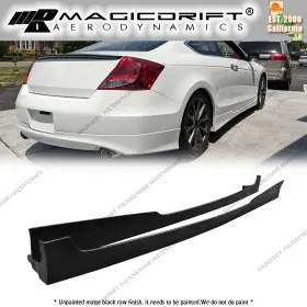 Bls-ha082h-pu Magicdrift For 08-12 Honda Accord Coupe 2dr Side Skirts Extension Rocker Panels Pu