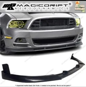 Magicdrift Gt350 Gt500 302 For 13-14 Ford Mustang Style Front Bumper Lip Spoiler Splitter Urethane