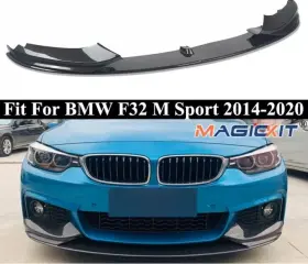 440i Magickit 796237664831 For Bmw F32 430i M Tech 2014-2020 Carbon Look Abs Front Bumper Splitter Lip