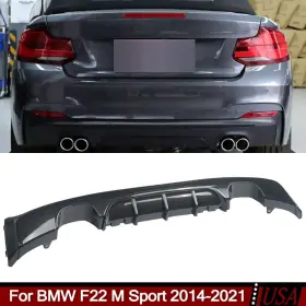 M240i Magickit 796237676148 Rear Bumper Diffuser Carbon Look Fits Bmw F22 F23 230i M Sport 2014-2020