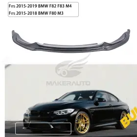 Sdrs-221 Makerauto Carbon Fiber Front Bumper Lip Splitter For Bmw F80 M3 F82 F83 M4 15-20