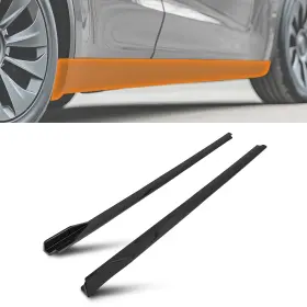 Maxpeedingrods 2s7xzj Body Extension Panel Kit Side For Toyota Camry 18-24 Gloss Black Abs Skirt 2pcs