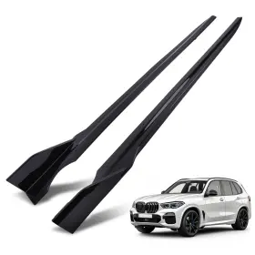 35h1az Maxpeedingrods Side Skirt Kit Extension For Bmw X5 G05 M Sport 2019-2025 Black Abs 2pc Panel