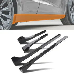 Maxpeedingrods 4toawj Abs Plastic Side Panel Extension For Tesla Model 3 17-23 Black Body Kit 2 Pieces