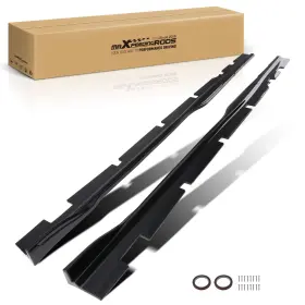 6o4t8i Maxpeedingrods Body Side Skirt Panel Extension Kit For Dodge Charger 2015-2023 Gloss Black Qme