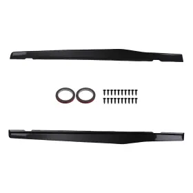 Maxpeedingrods 8g4u15 Abs Side Skirt Extension Panel Lip For Chevy Camaro Ss Ls Lt 10-2015 Gloss Black