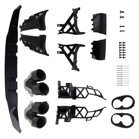 9dw5t3 Maxpeedingrods A45 Look Rear Bumper Diffuser For Mercedes Benz A-class W177 Hatchback