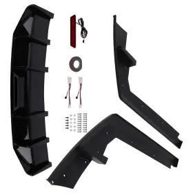 Chq8bu Maxpeedingrods Black Pp Rear Bumper Extension Diffuser Kit For Hyundai Elantra 2021-23