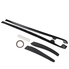D83051 Maxpeedingrods Black Side Skirt Panel For Chevrolet Corvette Wide Body 2005-13 Abs Extension