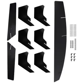 Maxpeedingrods Euylj2 9pc Rear Bumper Diffuser Lip Kit For Ford Mustang 2015-2023 Glossy Black