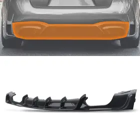 G7504o Maxpeedingrods Black Bumper Lip For Bmw F30 Sedan F31 Touring M-sport 12-18 Rear Diffuser