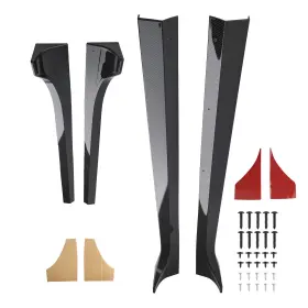 J8iry0 Maxpeedingrods Abs Side Skirt Extension Kit For Tesla Model 3 17-23 Black Panel Body 2pc Set