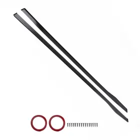 K28wba Maxpeedingrods Side Skirts For Benz C-class W205 C205 A205 W204 S204 2015-21 Black Abs Plastic