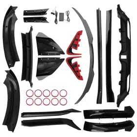 N3y872 Maxpeedingrods Full Body Kit For Tesla Model 3 24-up Front Lip Diffuser Side Skirt Glossy Black