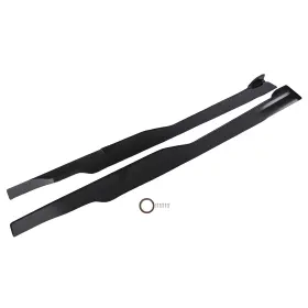 Nuv0z7 Maxpeedingrods Body Side Skirt Panel For Dodge Charger Gt R/t Scat Pack 15-2023 Black Extension