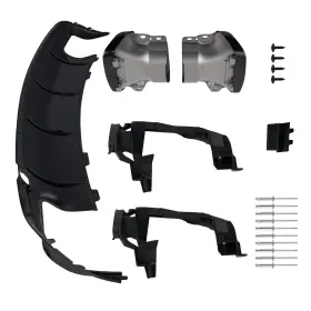 Maxpeedingrods Opwe53 Carbon Fiber Look Rear Bumper Diffuser Lip For 2013-2019 Mercedes-benz W117 C117