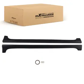 P23f4v Maxpeedingrods Black Abs Side Skirt Extension Panel Lip For Honda Civic 4-door Sedan 2012-2015