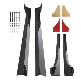 Ph7erd Maxpeedingrods Abs Plastic Side Skirt Extension For Tesla Model 3 17-23 Black Body Kit Panel 2p