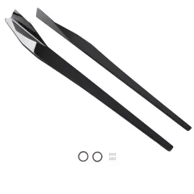 Qj4f1z Maxpeedingrods Side Skirt Extension Panel Kit For Chevy Corvette C8 2020-2022 Gloss Black Abs
