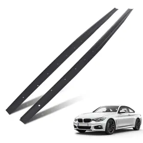 R7flp8 Maxpeedingrods Body Extension Side Skirt Panel For Bmw F32 F33 F36 4 Series 2014-20 Matte Black