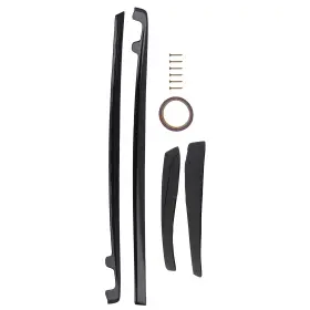 Rj47zv Maxpeedingrods Black Side Skirt Extension For Chevrolet Corvette Wide Body 05-13 Abs Panel 2pc
