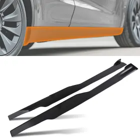 Svw2q4 Maxpeedingrods Black Side Skirt Extension For Dodge Charger Srt R/t Gt 2015-2023 Body Panel Abs