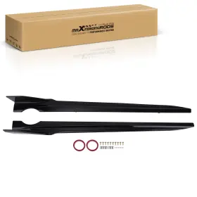 Maxpeedingrods T73ahu Side Skirt Extension 2x Kit For Bmw X5 G05 M Sport 2019-2025 Black Abs Plastic