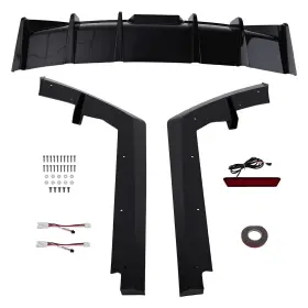 Tk3yf8 Maxpeedingrods Black Pp Sport Rear Lip Extension Kit For Hyundai Elantra 2021-2023 Bumper