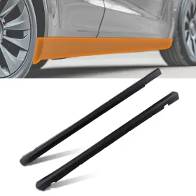 Wgm3hi Maxpeedingrods Body Panel Kit Extension For Dodge Charger 2011-2023 Black Abs Side Skirt 2pc